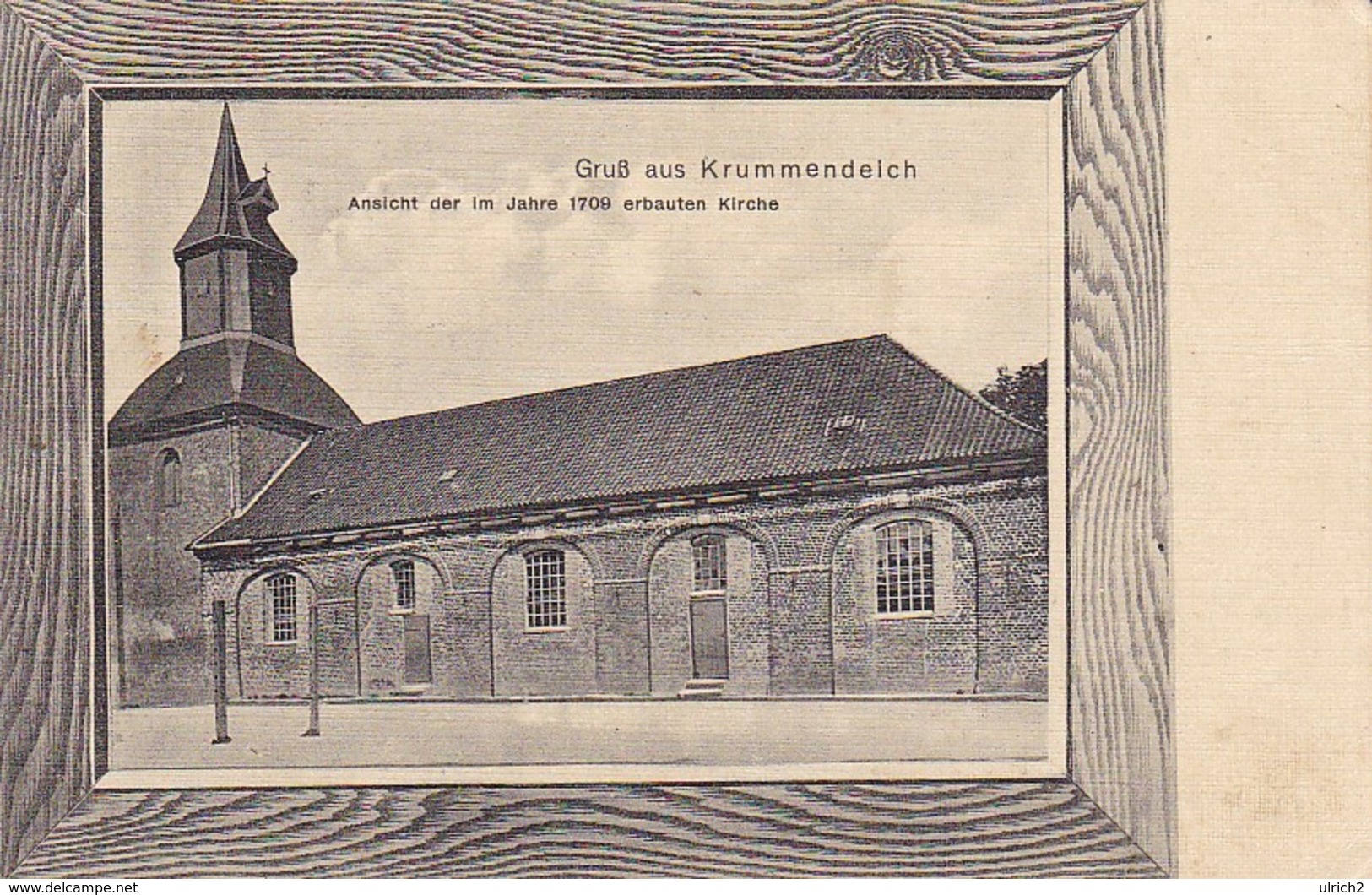 AK Gruß Aus Krummendeich - Ansicht Der Im Jahre 1709 Erbauten Kirche - Bahnpost Stade-Itzwörden 1928 (39271) - Stade