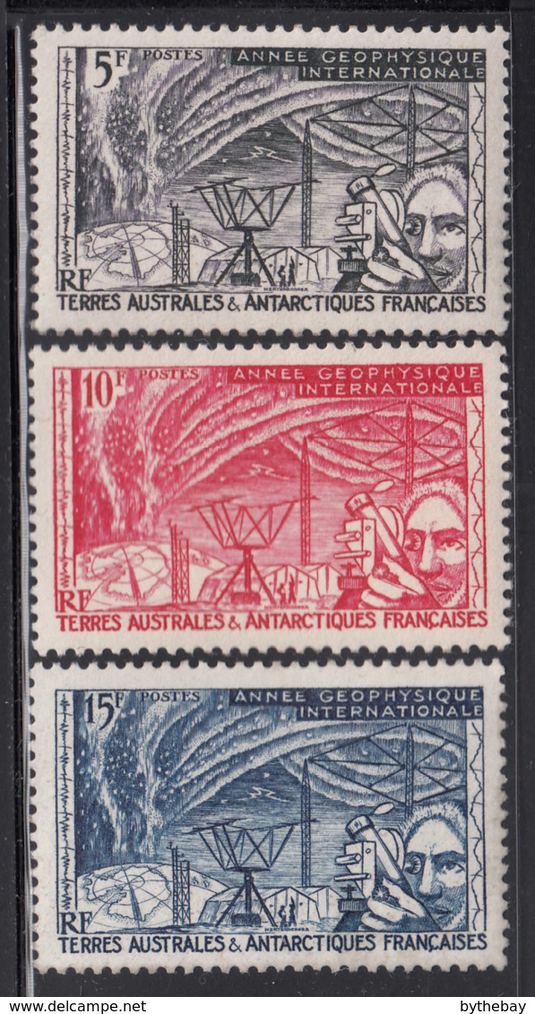 FSAT TAAF 1957 MNH Sc #8-#10 Set Of 3 International Geophysical Year - Neufs