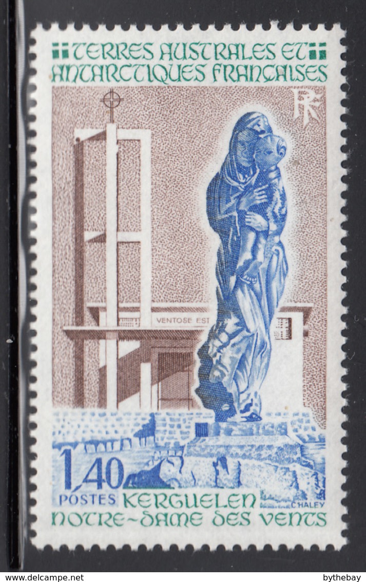 FSAT TAAF 1983 MNH Sc #99 1.40fr Our Lady Of The Winds Statue And Church, Kerguelen - Neufs