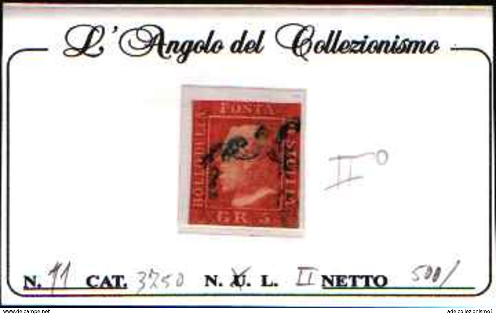 90788) REGNO DELLE DUE SICILIE- 5 GRANA-Effigie Di Ferdinando II - 1-1- 1859 -USATO-VERMIGLIO- - Sicilië