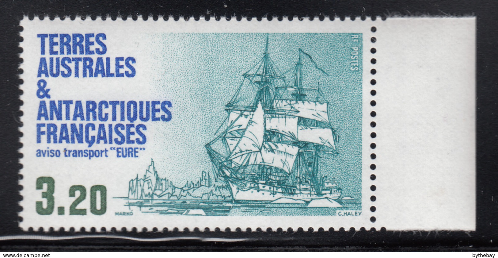 FSAT TAAF 1987 MNH Sc #131 3.20fr Transport Ship Eure - Neufs