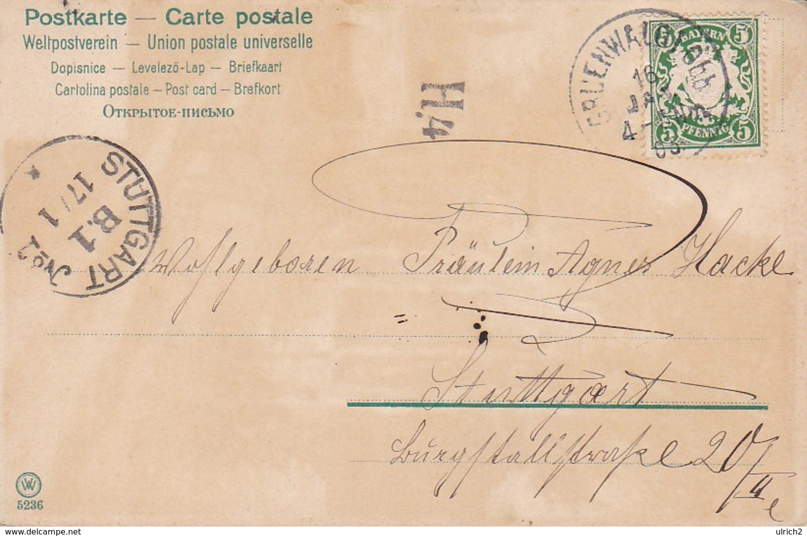 AK Künstlerkarte Mailick - Spaziergänger  - Stempel Gruenwald Obb. - 1903 (39278) - Mailick, Alfred