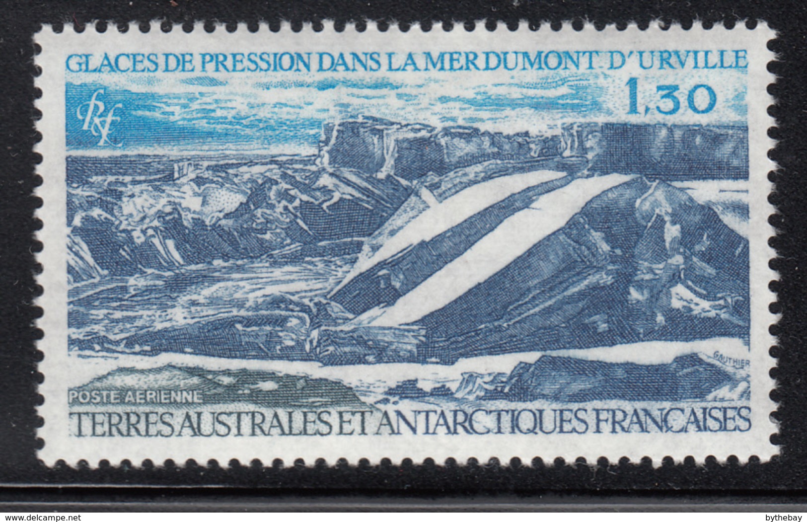 FSAT TAAF 1981 MH Sc #C64 1.30fr Glacial Landscape Dumont D'Urville Sea - Poste Aérienne