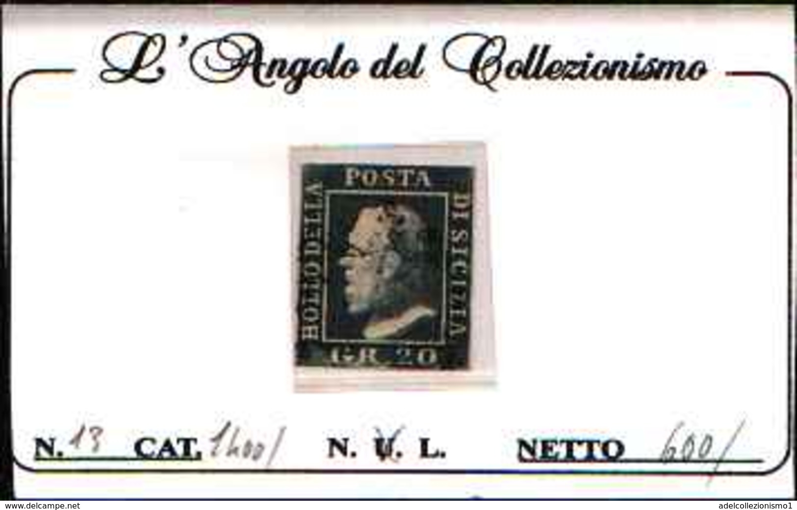 90788C) REGNO DELLE DUE SICILIE- 20 GRANA-Effigie Di Ferdinando II - 1-1- 1859 -USATO- - Sizilien