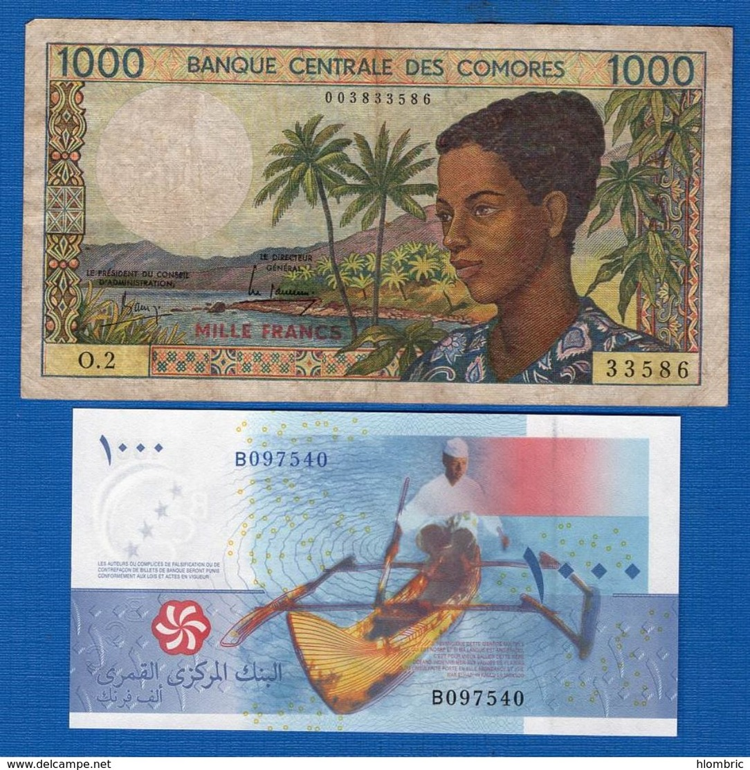 Comores  2  Billets - Comoros