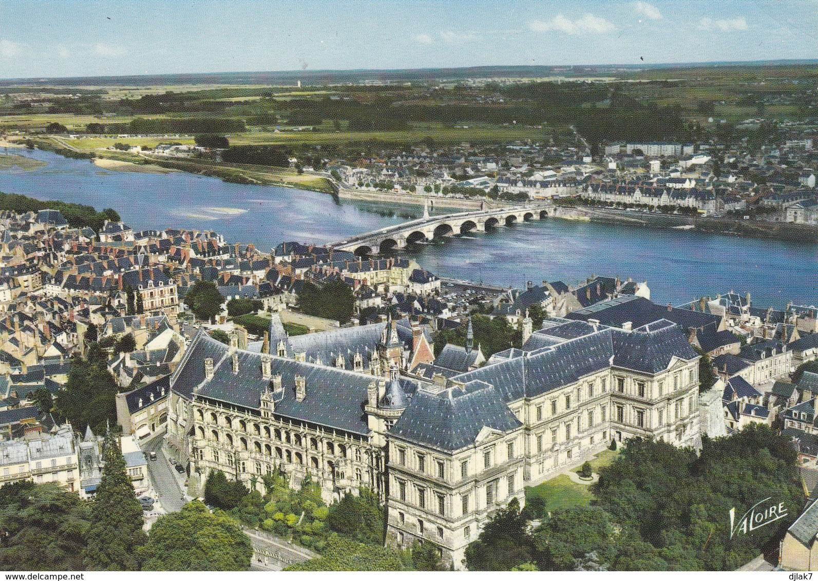 41 Blois Le Château Vue Aérienne (2 Scans) - Blois