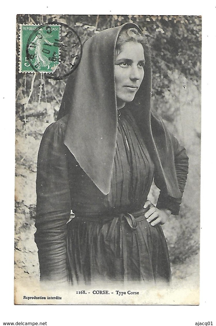 20 Bastia  Type Corse  Une Jeune Femme Corse 1910 - Bastia