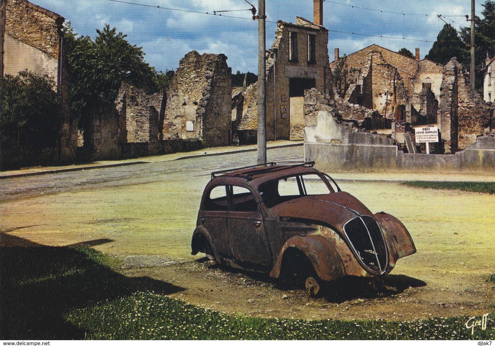 87 Oradour Sur Glane Champs De Foire Automobile De Dr Desourteau (2 Scans) - Oradour Sur Glane