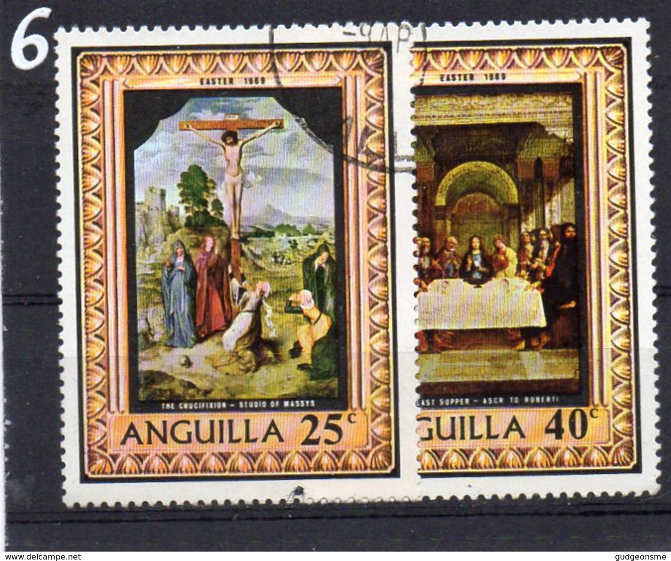 1969 Easter 2 Values Used - Anguilla (1968-...)