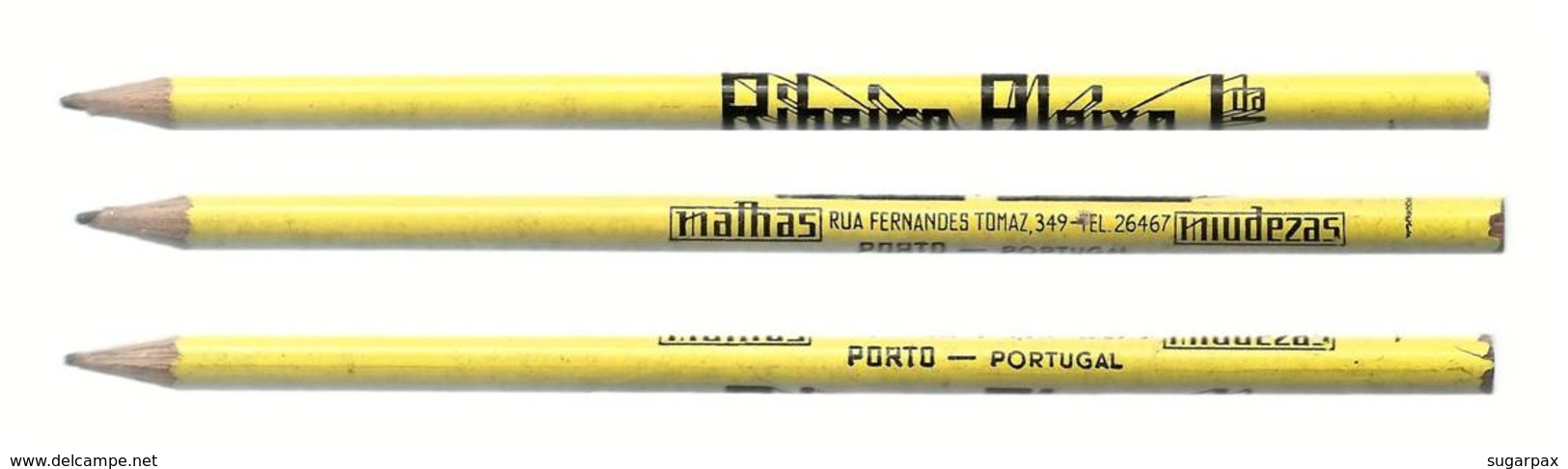 PORTO Ribeiro, Aleixo, Lda.- Malhas, Miudezas - 1 Lápis C/ Publicidade Advertising Pencil Crayon Publicitaire - Portugal - Plumes