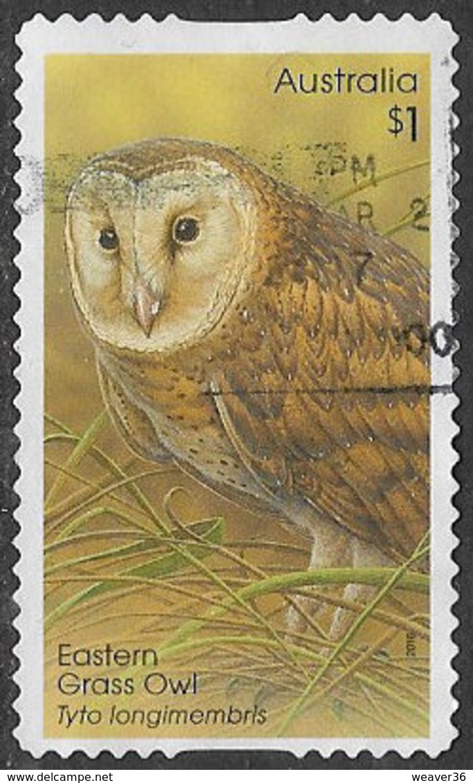 Australia 2016 Owls $1 Type 1 Self Adhesive Good/fine Used [39/31922/ND] - Gebruikt