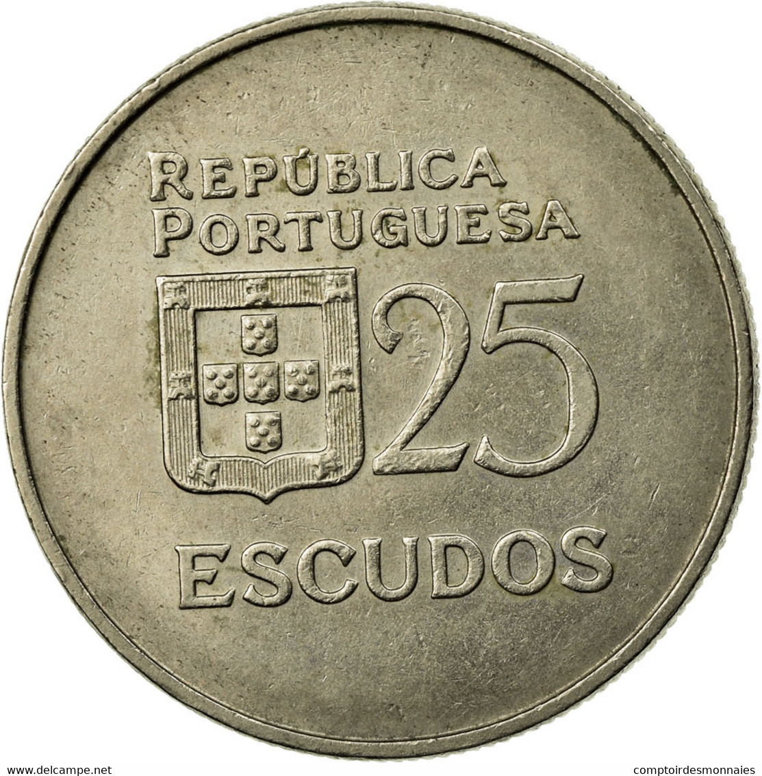 Monnaie, Portugal, 25 Escudos, 1980, TB+, Copper-nickel, KM:607a - Portugal