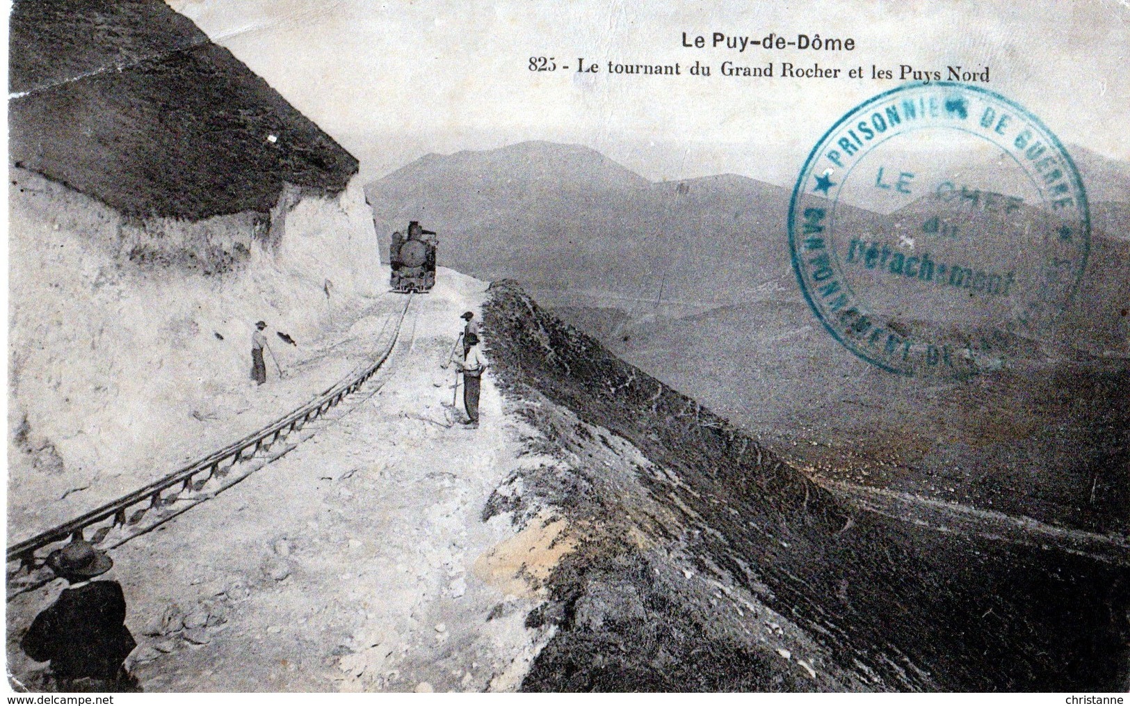 63 CLERMONT FERRAND LE PUY DE DOMME TRAIN CACHET TAMPON MILITAIRE PRISONNIERS DE GUERRE - Other & Unclassified