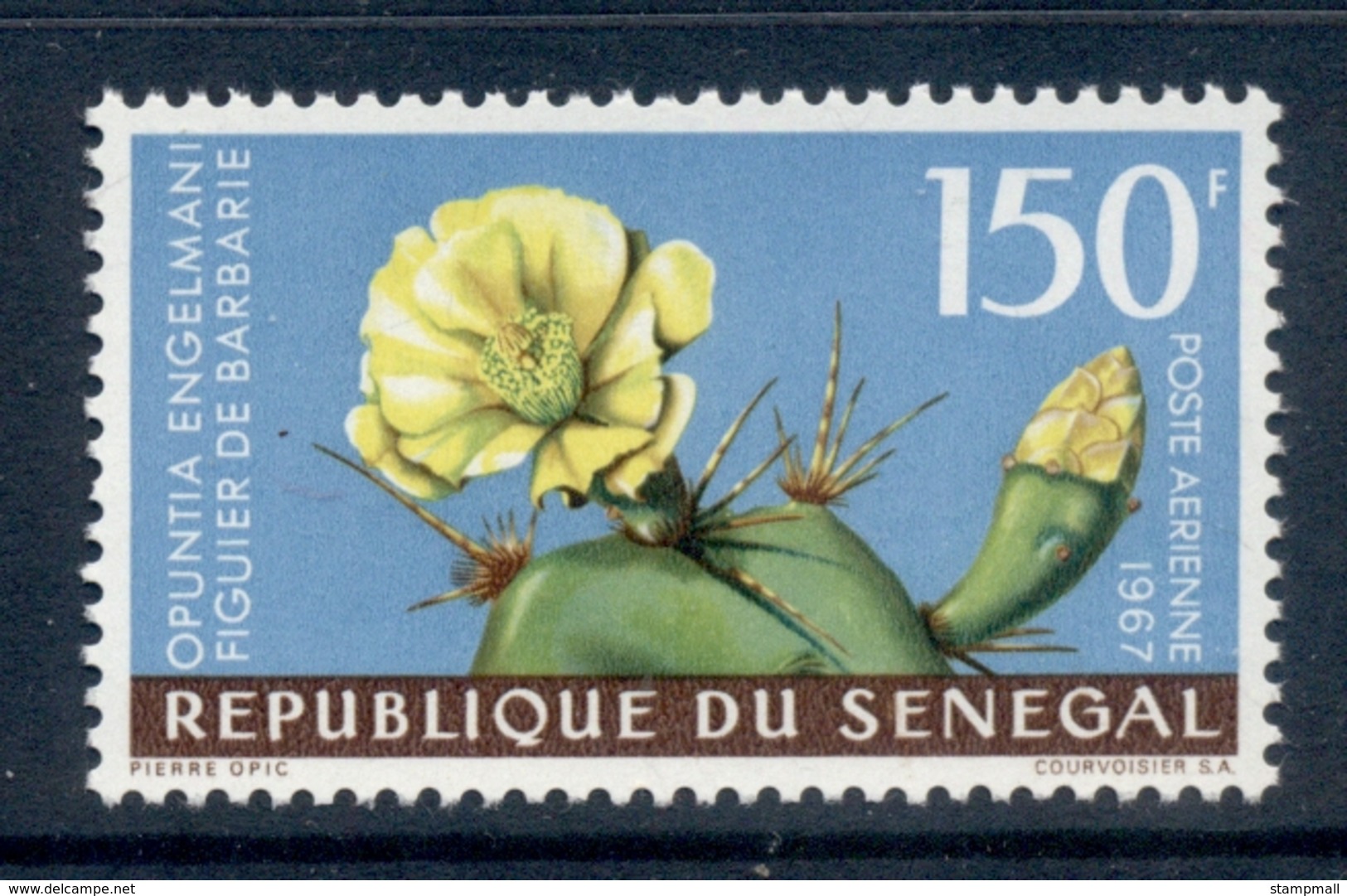 Senegal 1967 Flowers & Birds 150f MUH - Senegal (1960-...)