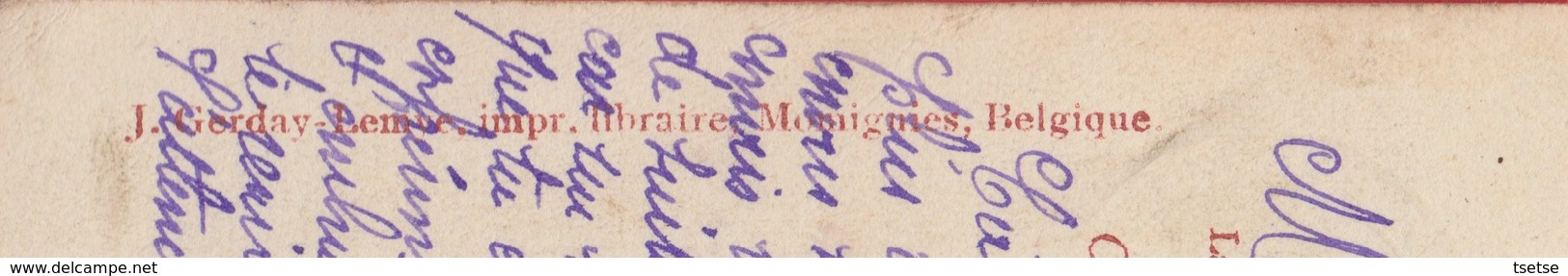 Momignies - Une Visite à La Douane ... éditeur Au Verso - 1907 ( Voir Verso ) - Momignies