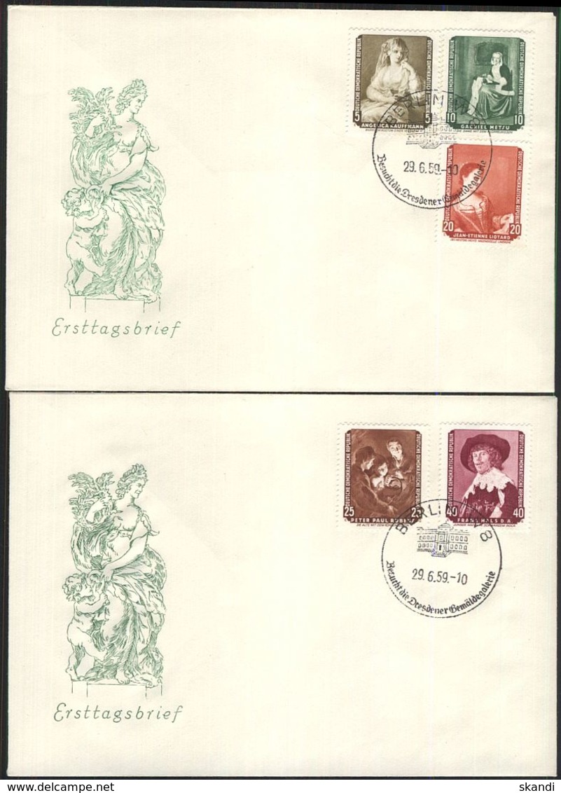 DDR 1958 Mi-Nr. 693/97 FDC - Sonstige & Ohne Zuordnung