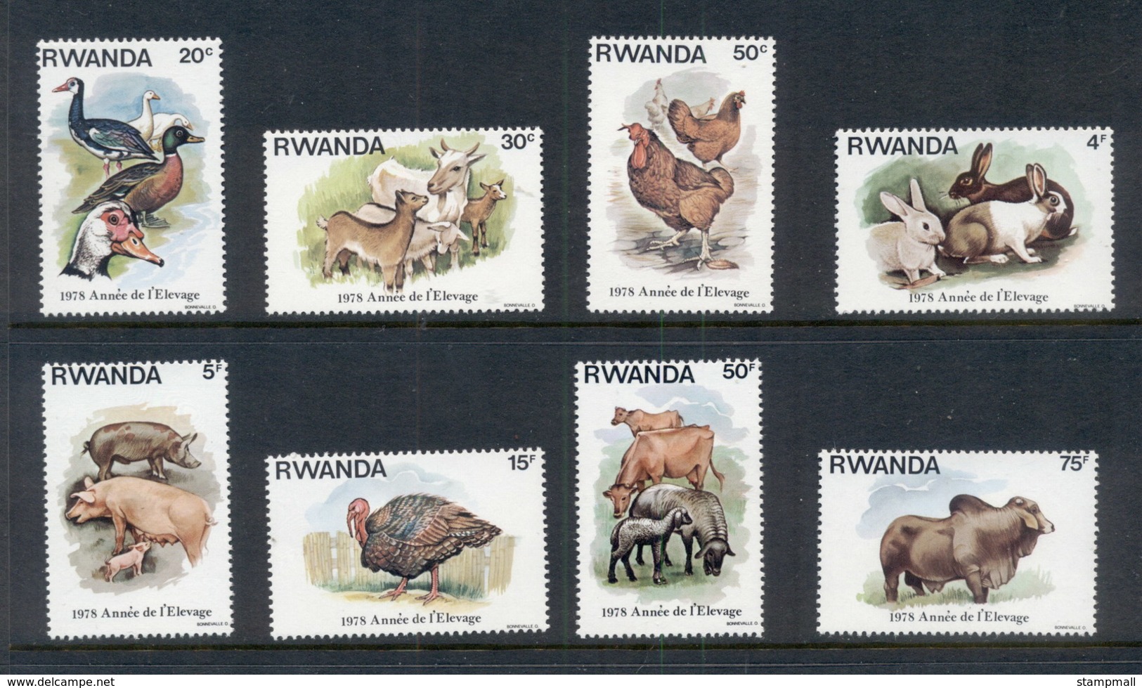 Rwanda 1978 Animal Husbandry Year MUH - Unused Stamps