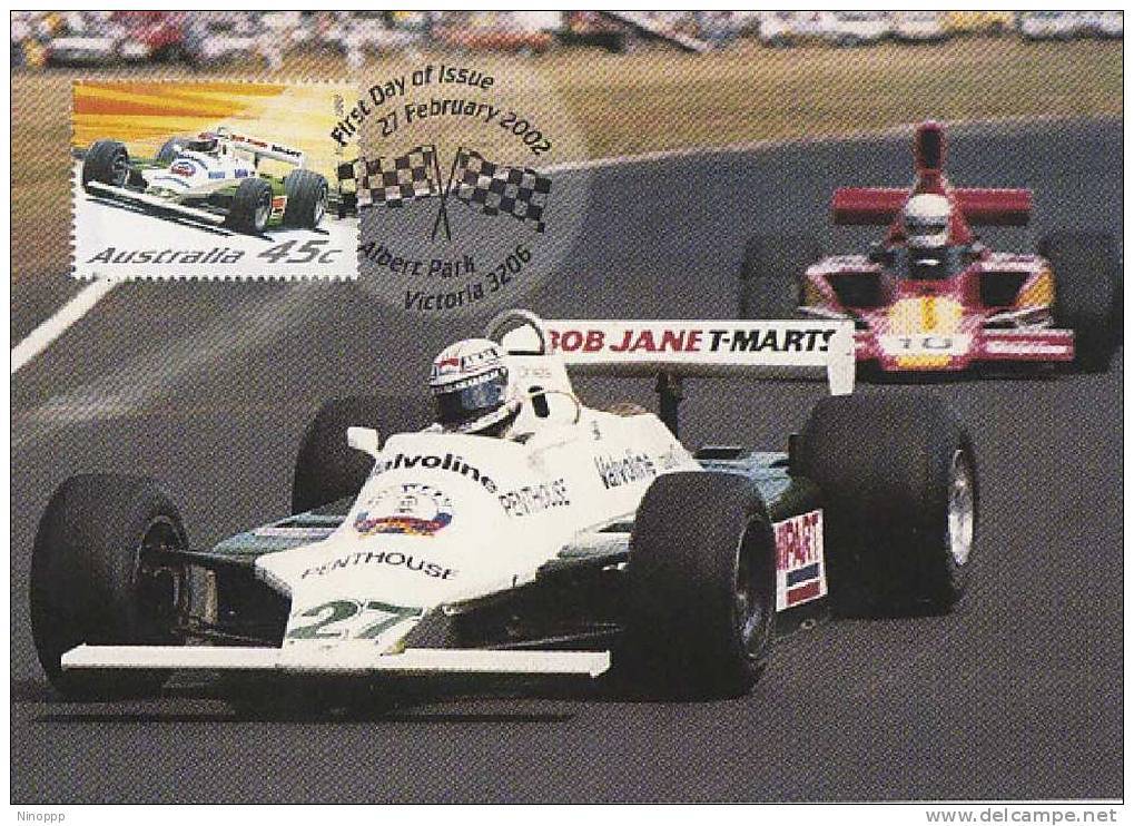 Australia-2002 Motor Racing  Alan Jones And Williams FW07 Ford, 1980,   Maximum Card - Cars