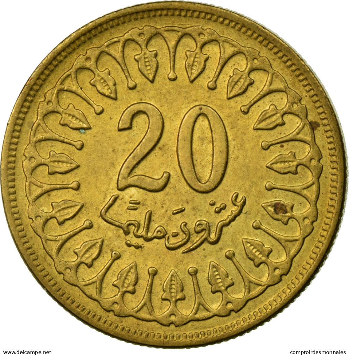 Monnaie, Tunisie, 20 Millim, 1983, Paris, TTB, Laiton, KM:307 - Tunesië