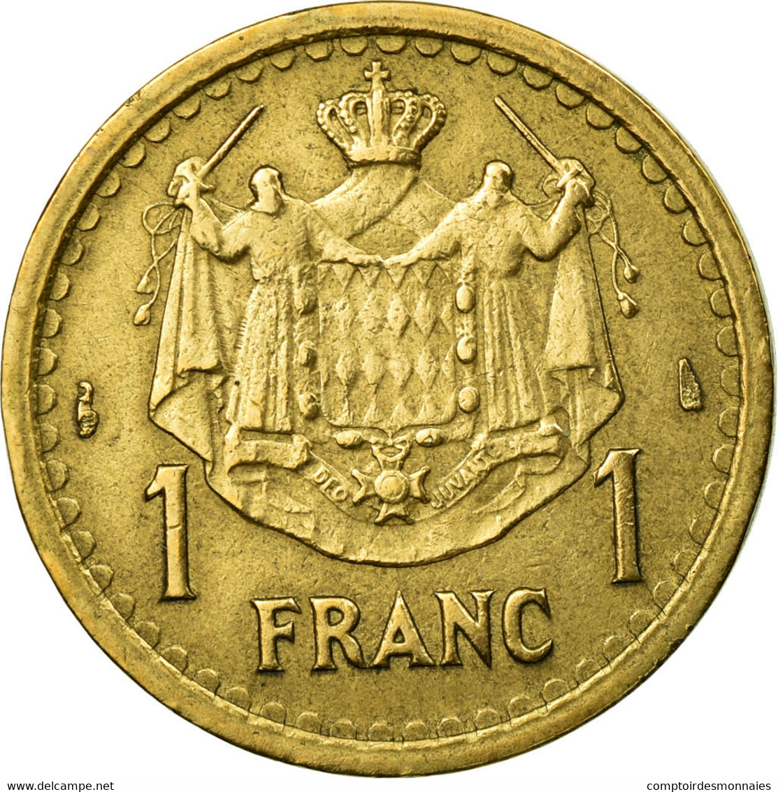 Monnaie, Monaco, Louis II, Franc, Undated (1943), TTB, Aluminium, Gadoury:132 - 1922-1949 Louis II