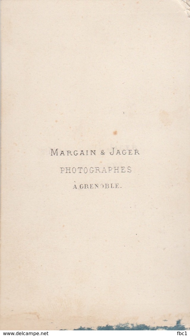 Photo CDV - Photographe: Margain Et Jager à Grenoble -  Portrait De Femme - Anciennes (Av. 1900)