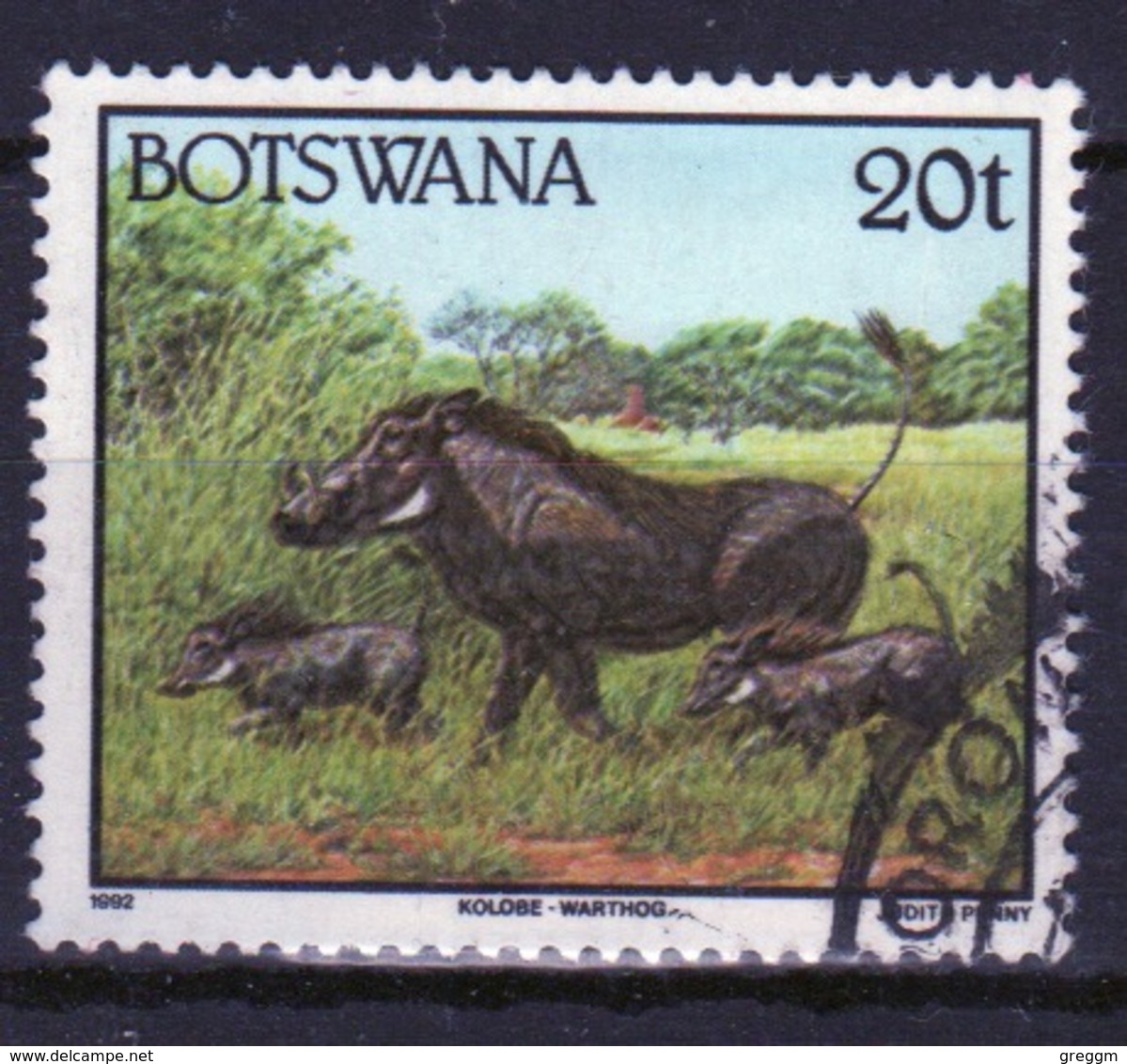 Botswana 1992 Single 20t Definitive Stamp From The Animals Set. - Botswana (1966-...)