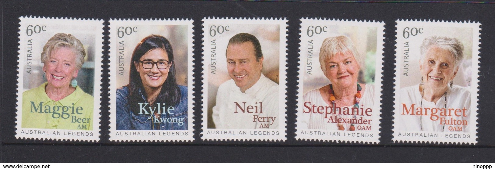 Australia ASC 3163-3168 2014 Legends Of Cooking,mint Never Hinged - Nuevos