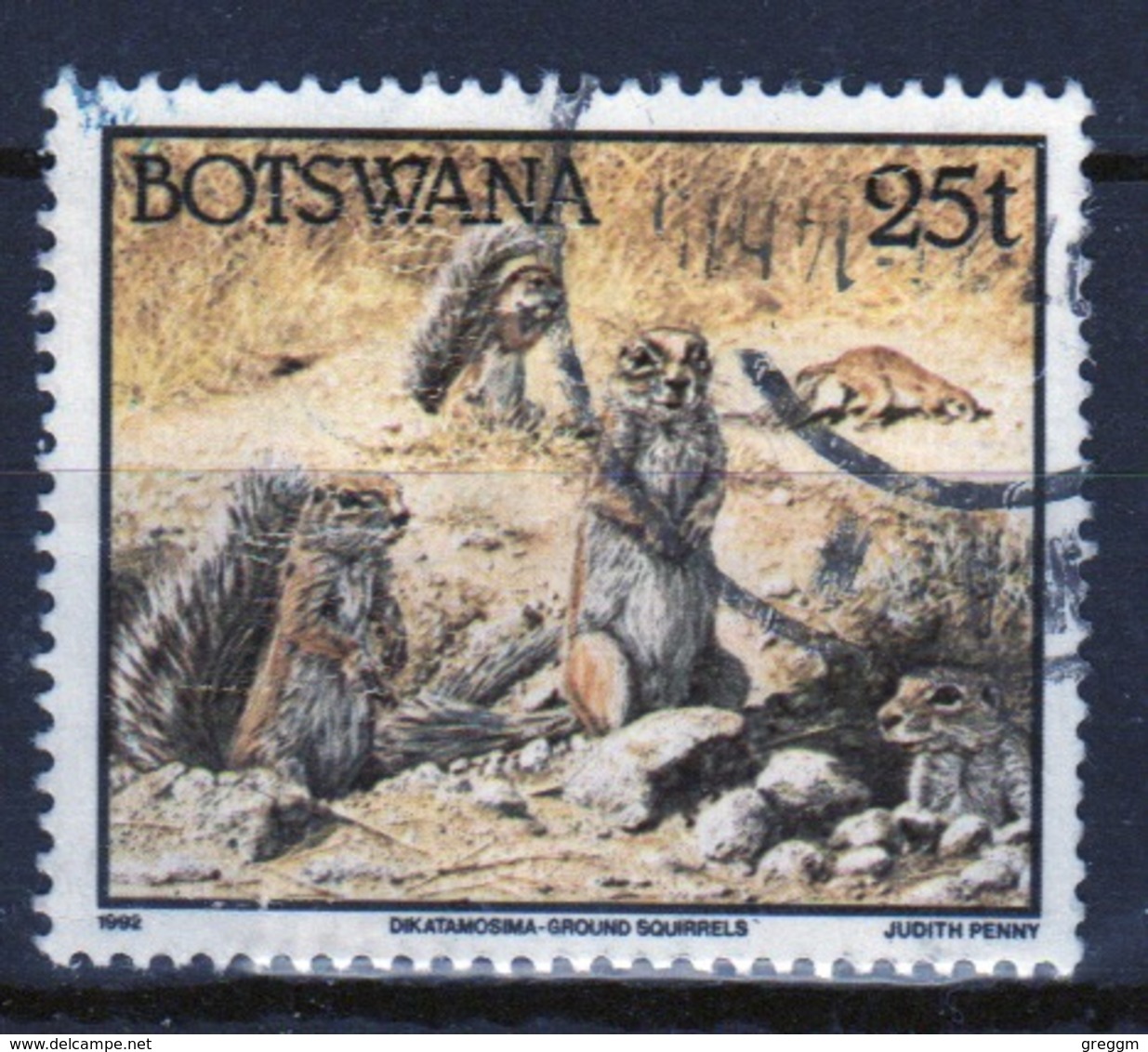 Botswana 1992 Single 25t Definitive Stamp From The Animals Set. - Botswana (1966-...)