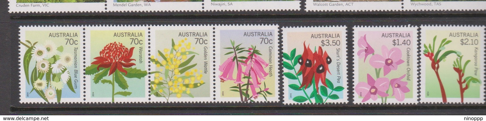 Australia ASC 3173-3179 2014 Floral Emblem,mint Never Hinged - Mint Stamps