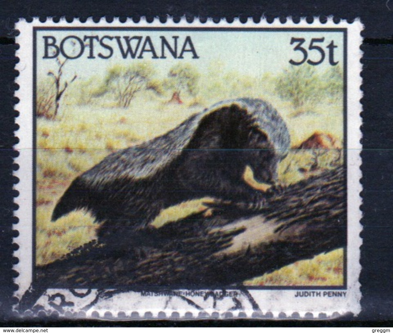 Botswana 1992 Single 35t Definitive Stamp From The Animals Set. - Botswana (1966-...)