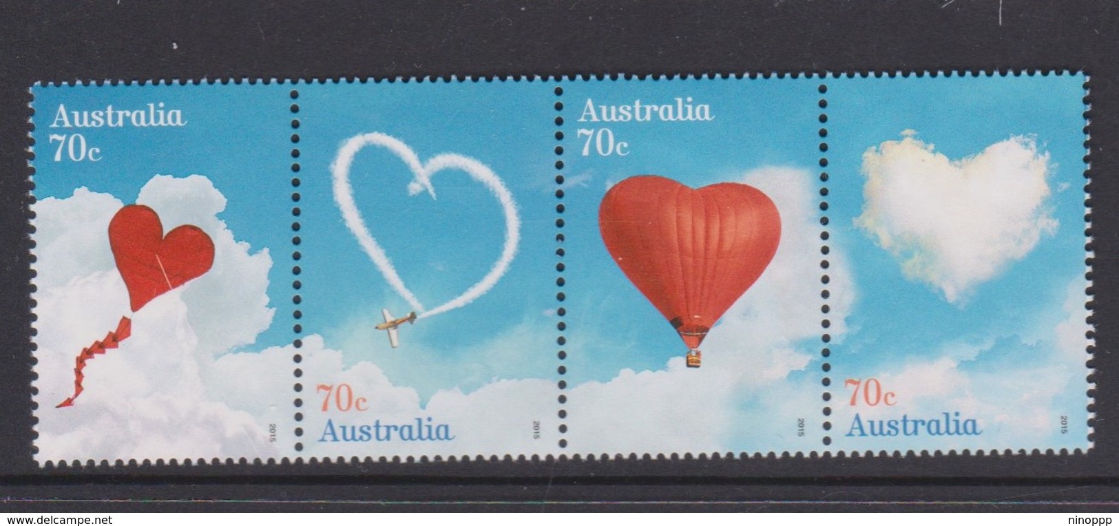 Australia ASC 3272-3275 2015 Love In The Air,mint Never Hinged - Nuovi