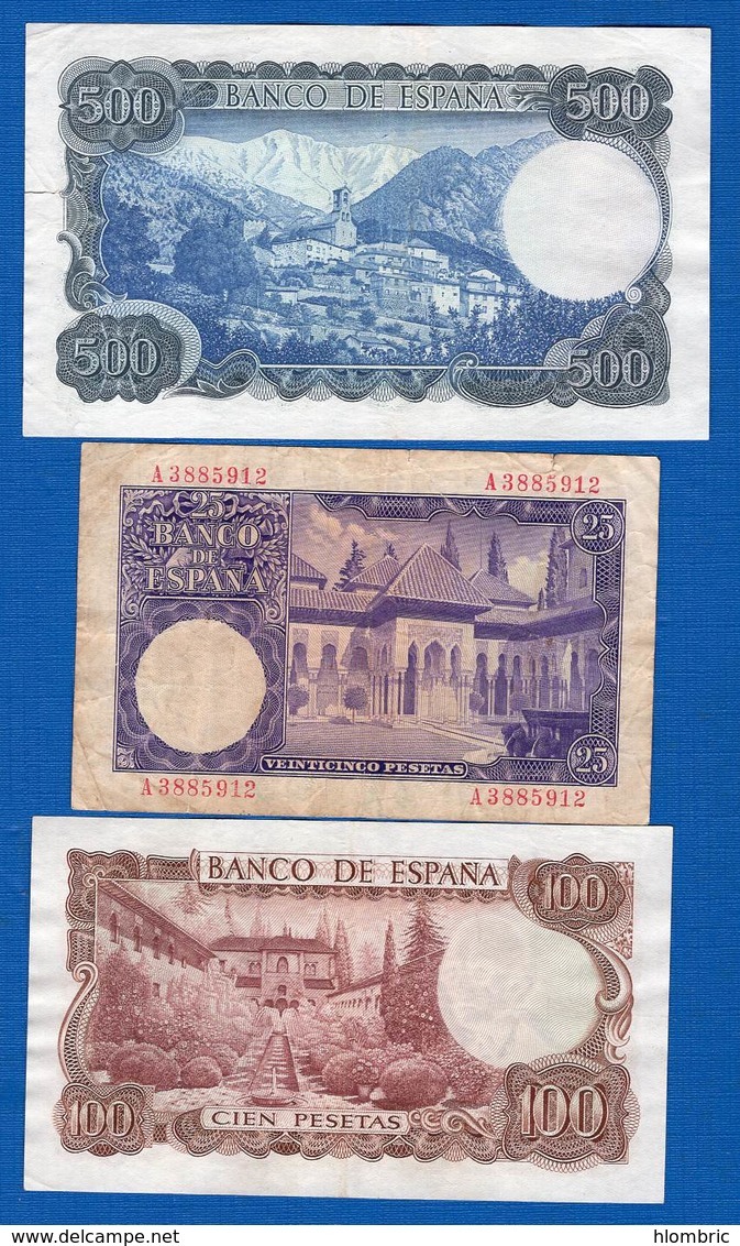 Espagne 3 Billets Dans L'état - [ 4] 1975-… : Juan Carlos I