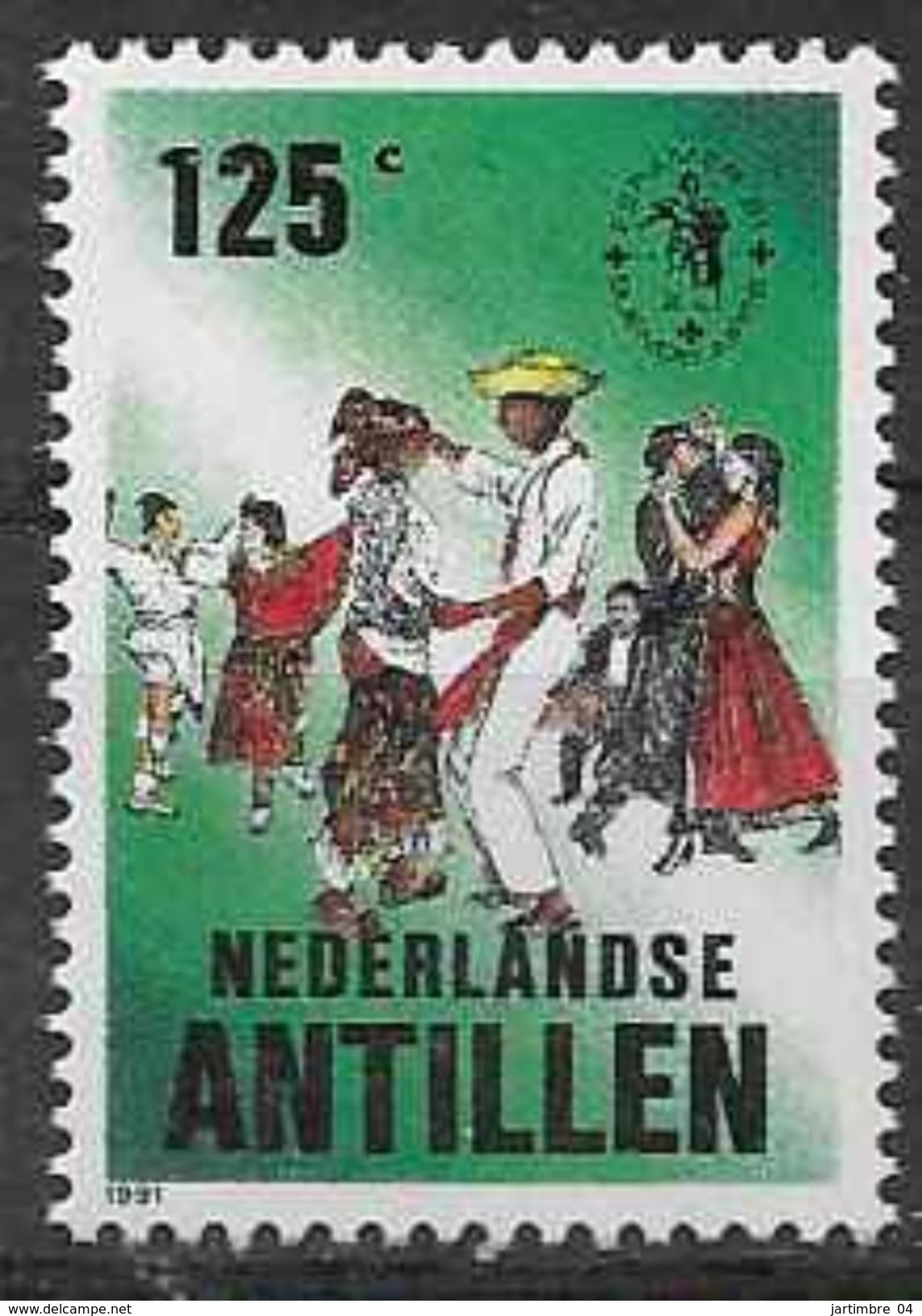 1991 ANTILLES NEERLANDAISES 907 ** Espamer, Danseur - Antilles