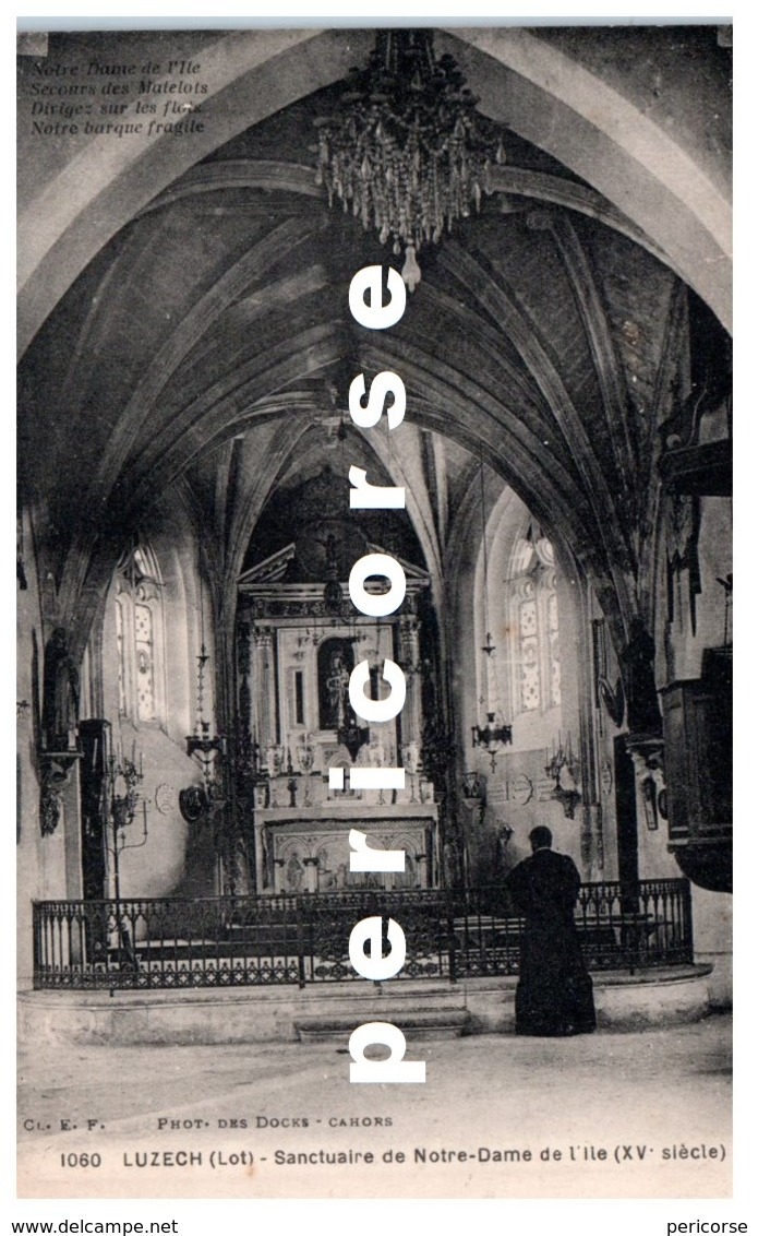 46  Luzech  Sanctuaire De Notre Dame De L'ile - Luzech