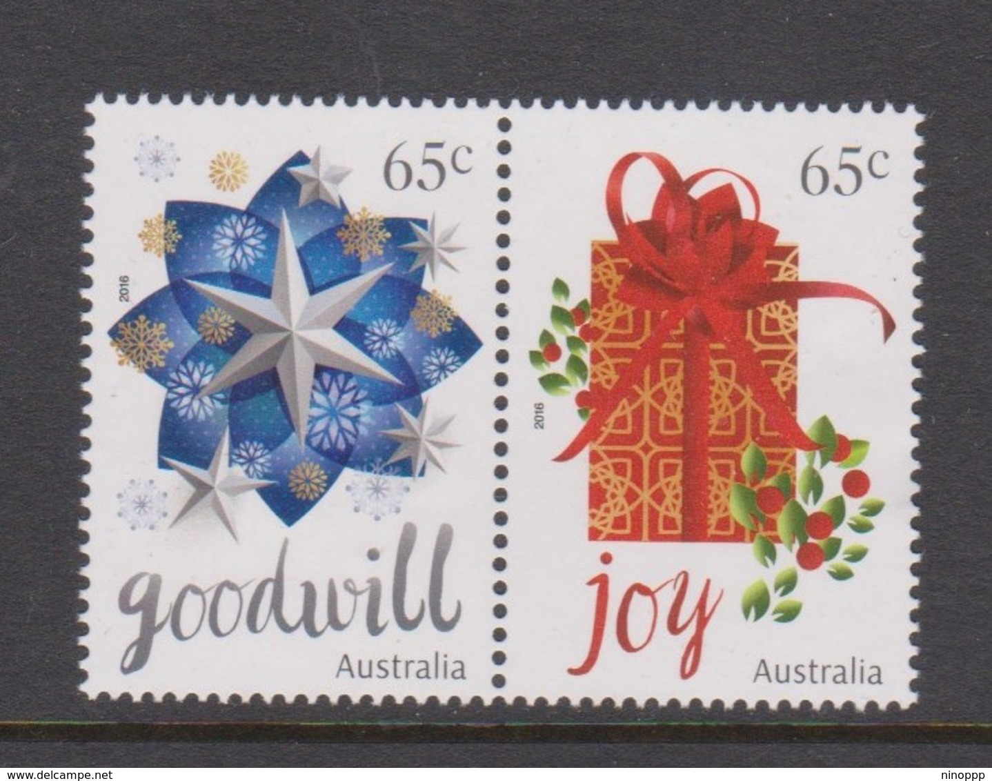 Australia ASC 3449-3450 2016 Christmas, Mint Never Hinged - Mint Stamps