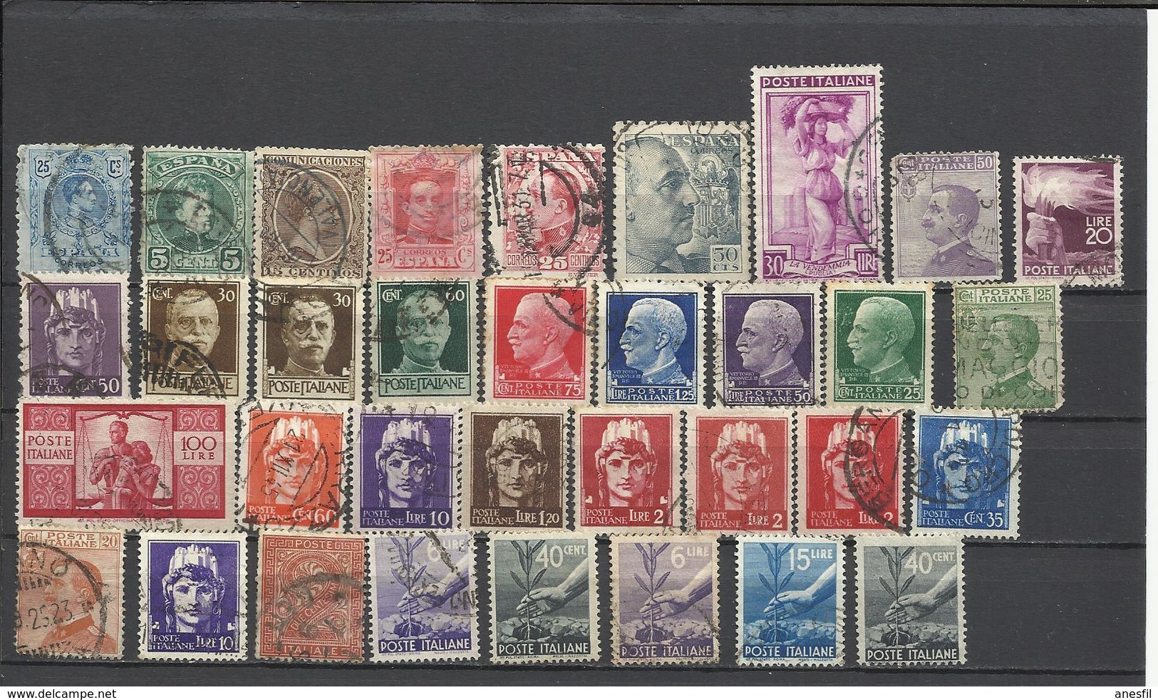 Lote De 34 Sellos De España E Italia. - Lots & Kiloware (mixtures) - Max. 999 Stamps