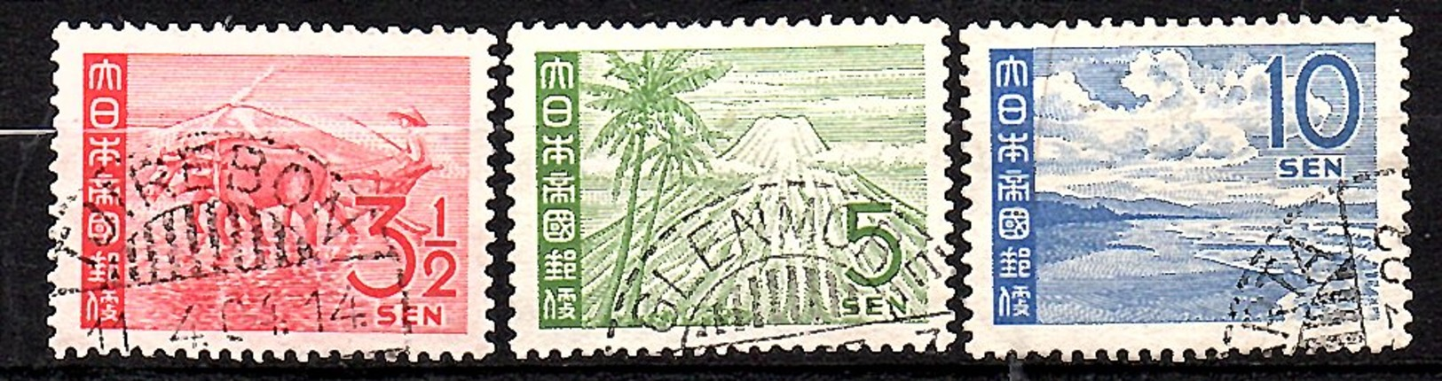 1943 Japanese Occupation Java Reopening Of The Post Offices S Stamps VF Used (230) - Nederlands-Indië