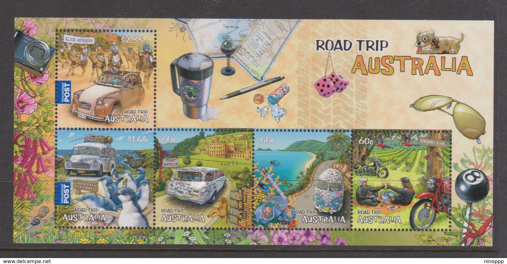 Australia ASC 3028MS 2012 Road Trip Australia Part I, Miniature Sheet,mint Never Hinged - Mint Stamps