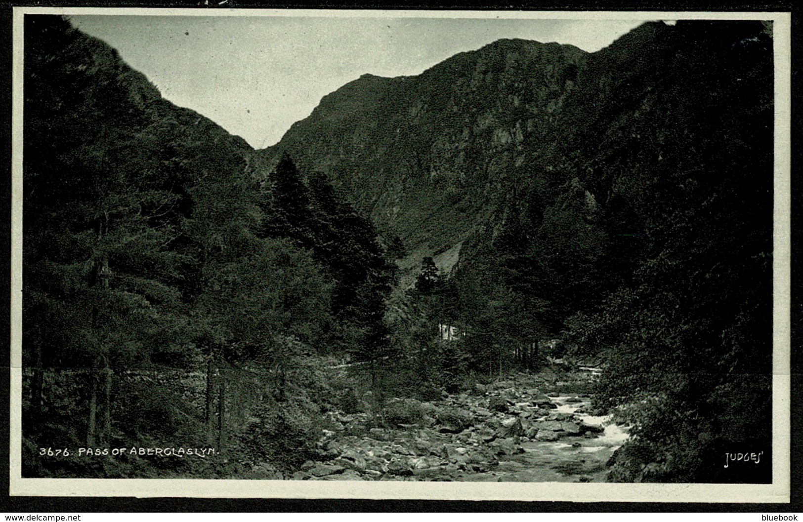 Ref 1268 - Judges Postcard - Pass Of Aberglaslyn Snowdonia - Caernarvonshire Wales - Caernarvonshire