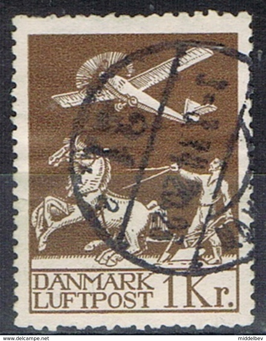 DO6605  DENEMARKEN GESTEMPELD YVERT NR LP5  ZIE SCAN - Luchtpostzegels