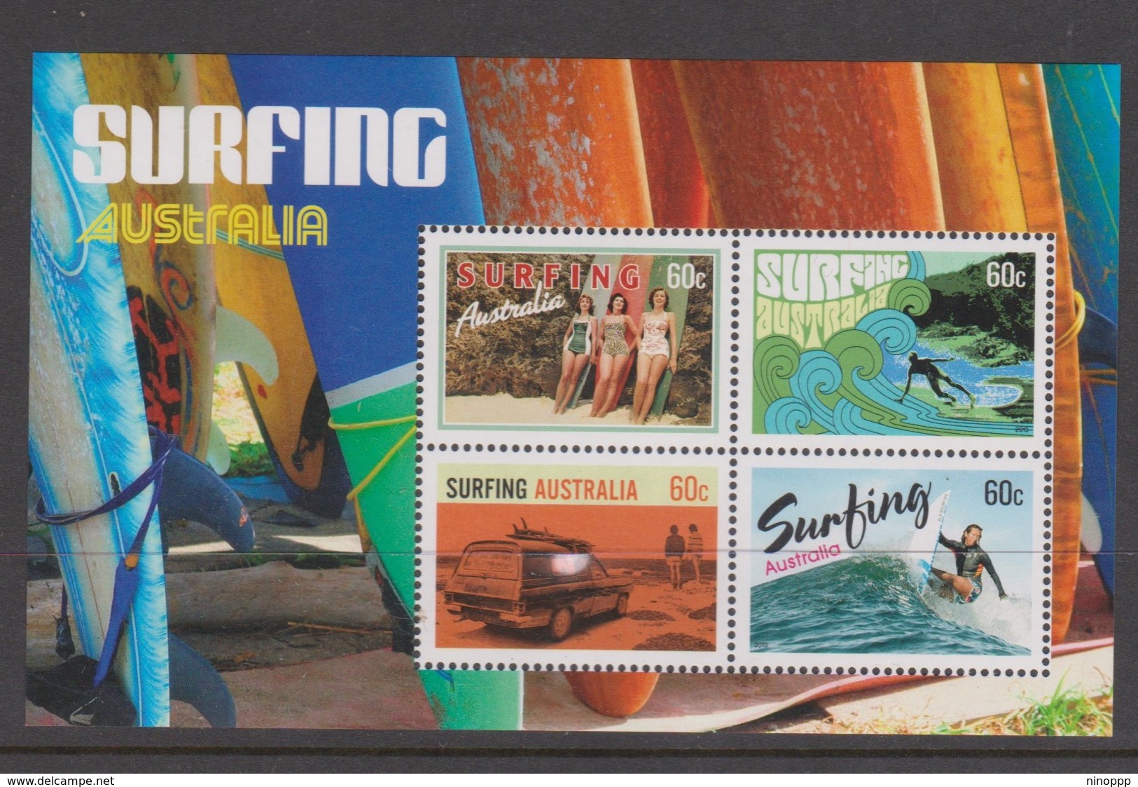 Australia ASC 3074MS 2013 Surfing, Miniature Sheet,mint Never Hinged - Mint Stamps