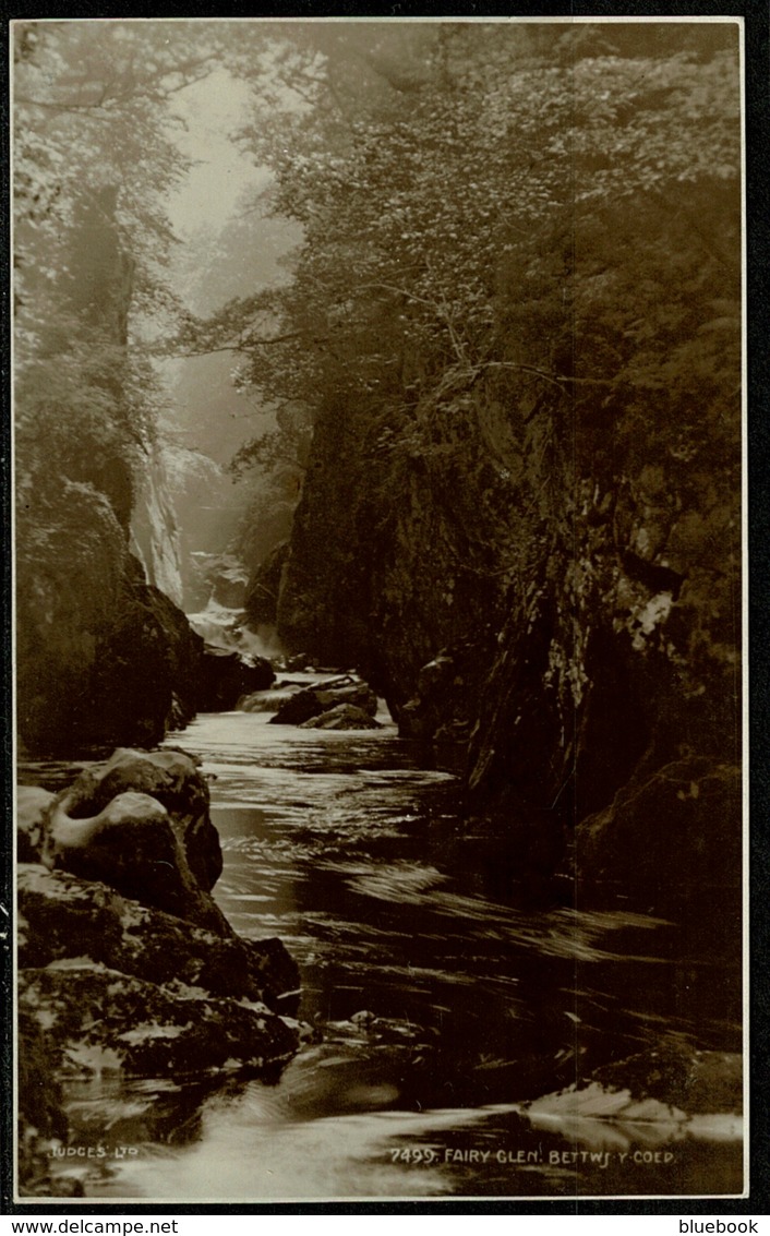 Ref 1268 - Judges Real Photo Postcard - Fairy Glen Bettws-Y-Coed Snowdonia - Caernarvonshire Wales - Caernarvonshire