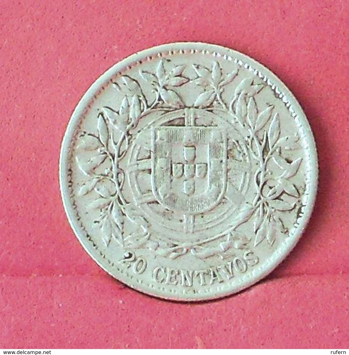 PORTUGAL 20 CENTAVOS 1913 - 5 GRS - 0,835 SILVER   KM# 562 - (Nº27514) - Portugal