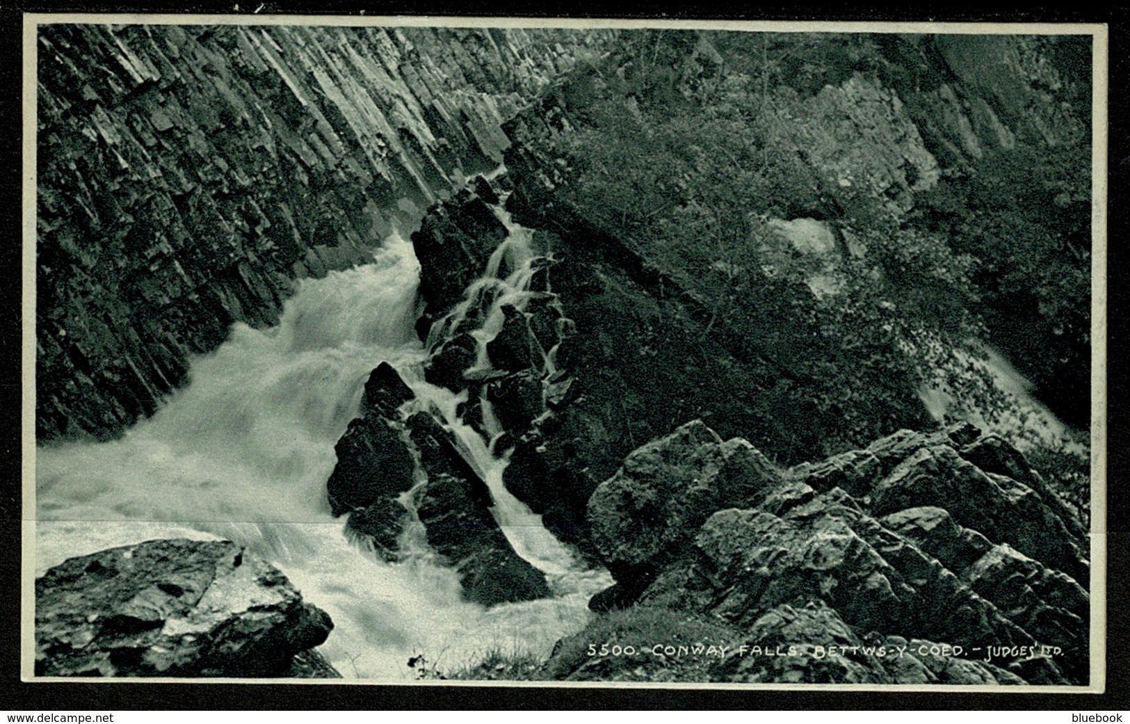 Ref 1268 - Judges Postcard - Conway Falls Bettws-Y-Coed Snowdonia - Caernarvonshire Wales - Caernarvonshire