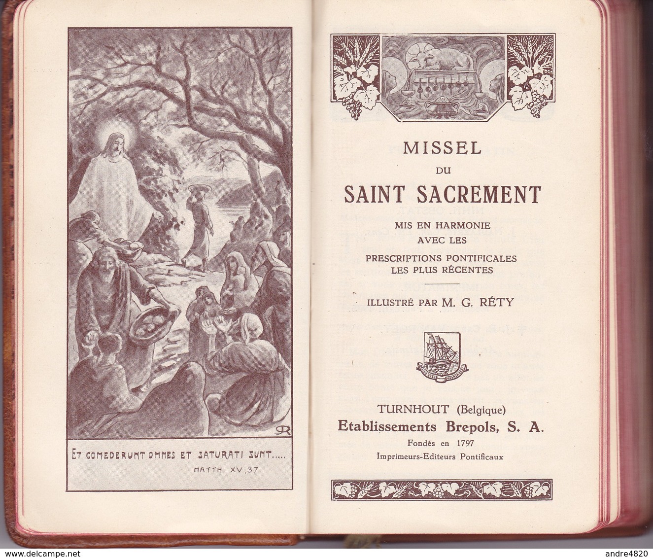 Missel Du Saint-Sacrement Mis En Harmonie Avec Les Prescriptions Pontificales Les Plus Récentes - Religion