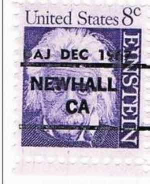 Etats Unis Nobel Prize Albert Einstein  Precancel NEWHALL CA - Albert Einstein