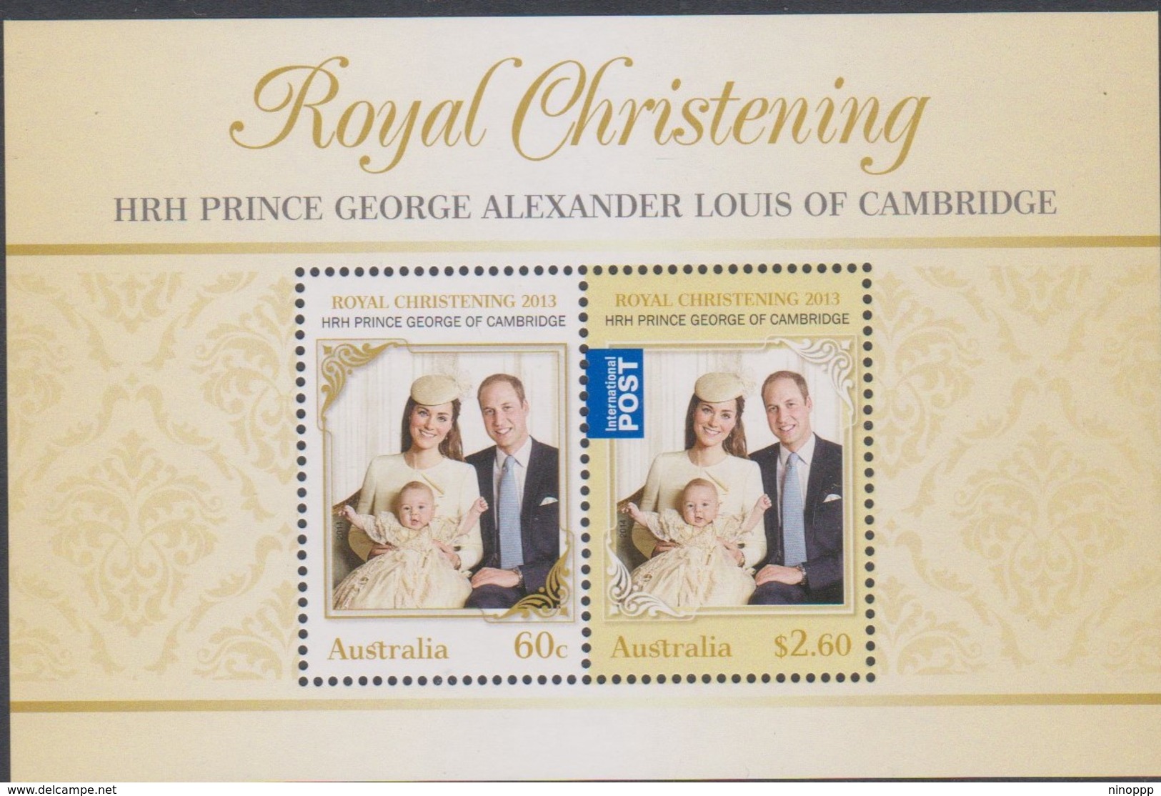 Australia ASC 3159MS 2014 Prince George Christening Miniature Sheet ,mint Never Hinged - Neufs