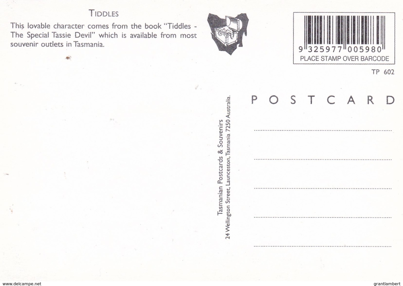 Greetings - Tasmanian Devil, Tasmania - Unused - Other & Unclassified