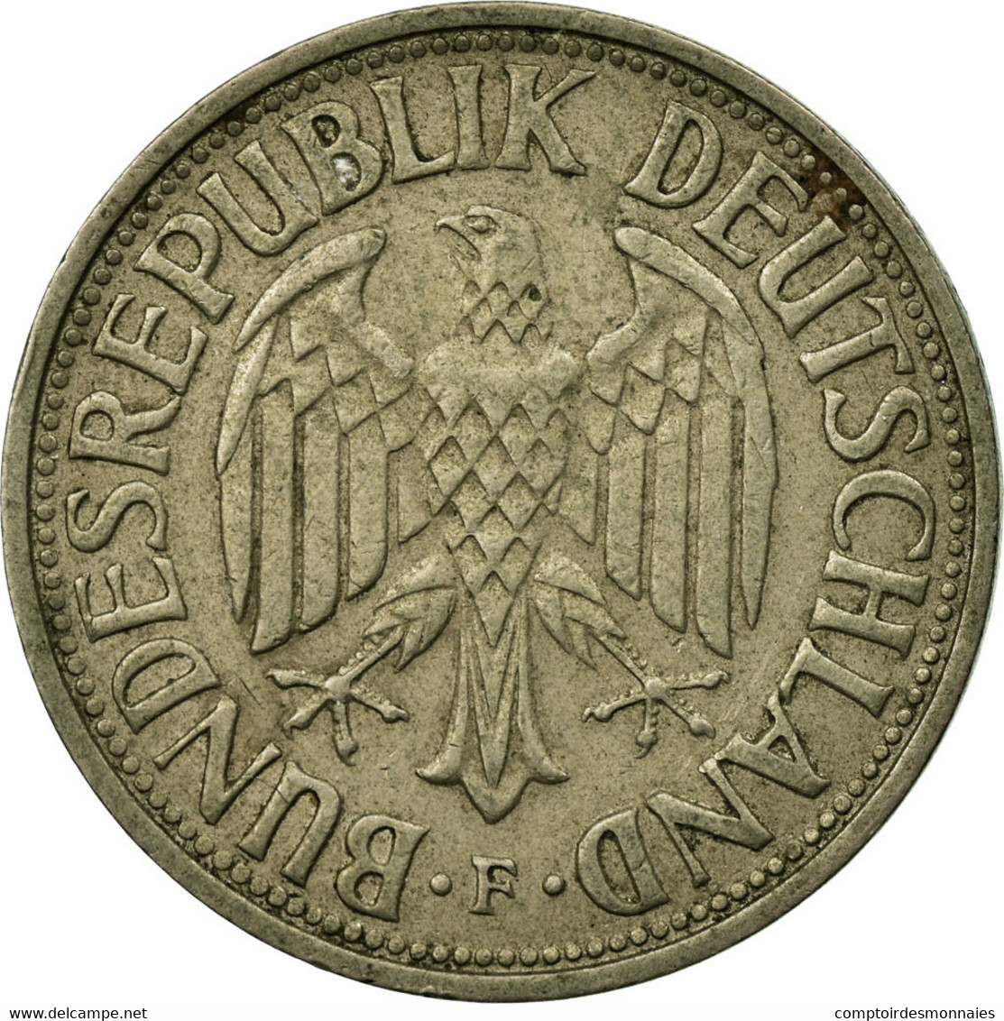 Monnaie, République Fédérale Allemande, Mark, 1962, Stuttgart, TB+ - 1 Mark