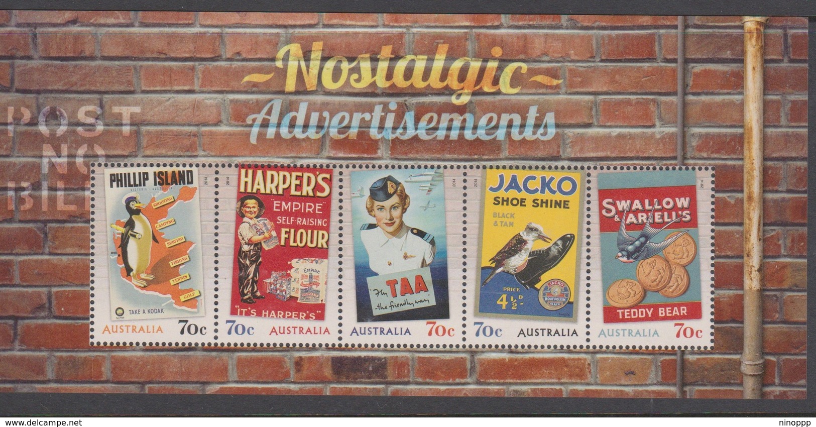 Australia ASC 3226MS 2014 Nostalgic Advertisements Miniature Sheet,mint Never Hinged - Mint Stamps